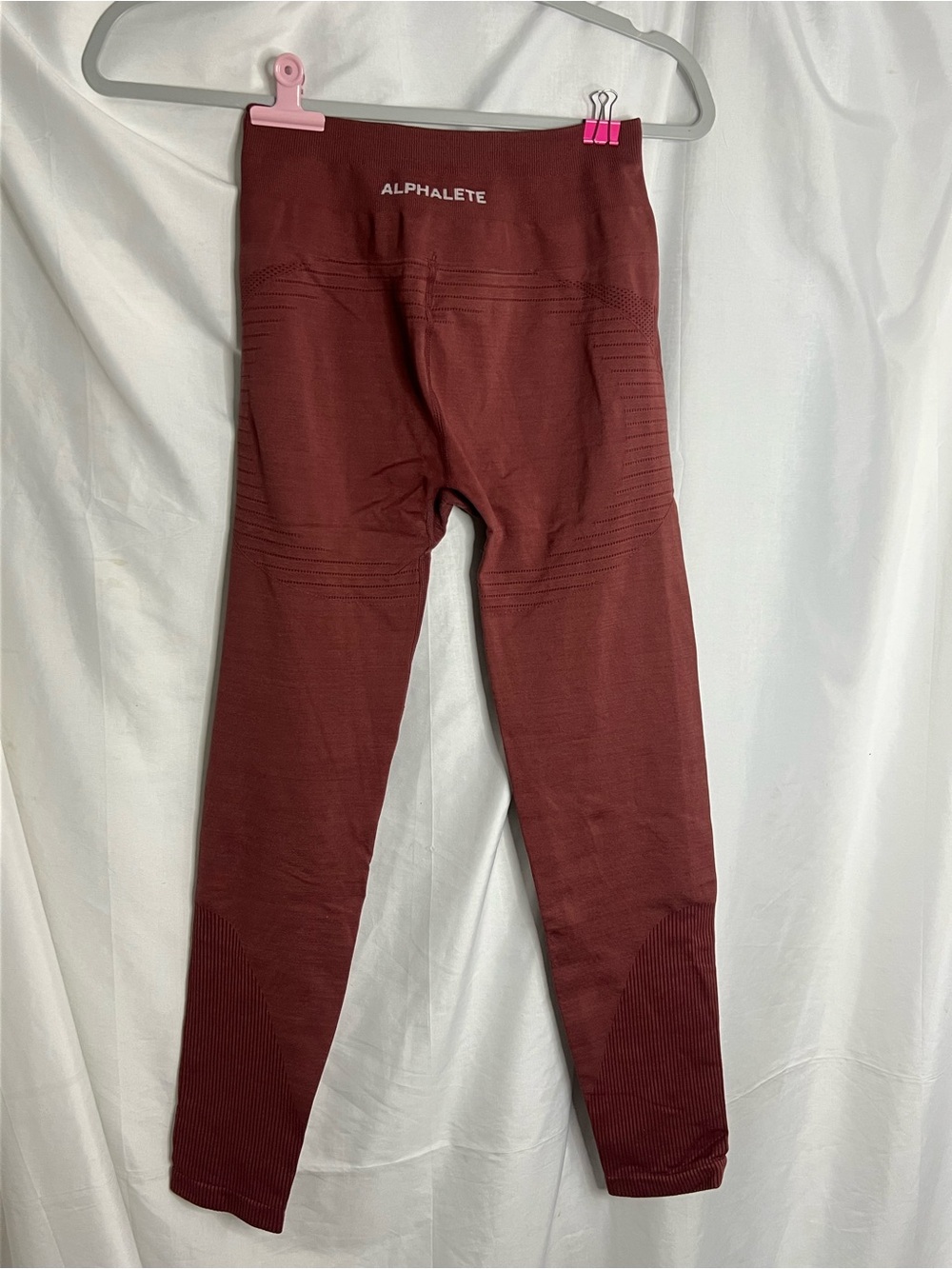 Alphalete Maroon Seamless Leggings